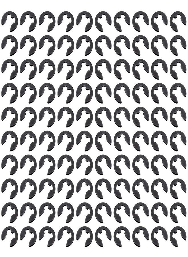 Hobbypark 100-Pack 1/8" E Clips 2.5mm Fastener Black for HSP Redcat Himoto Team Associated Axial Traxxas RC Model Car Hardware Parts Replacement - Image 1
